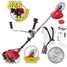 Roçadeira Lateral Kawashima KW3300L 2 Tempos 32.6cc Linha Premium Ideal Para Manutenção de Rodovias