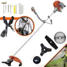 Roçadeira Lateral Multifuncional Tekna RL520ACG2 À Gasolina Motor 2 Tempos 2HP 52cc 13.000rpm Kit Extra de Faca 2 Pontas e Faca 40 Dentes de Vídea