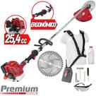 Roçadeira Lateral Premium Kawashima KW2600T 25,4cc á Gasolina Motor M2600 Com Empunhadura Circular