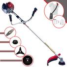 Roçadeira Lateral Profissional Multifuncional Kawashima BCJ431L À Gasolina Motor 2T 43cc 1,7HP 10.000rpm Completa Com 4 Opções de Cortes Cabeçote Nylon, Faca 2 Pontas, Faca 3 Pontas e Faca 80 Dentes