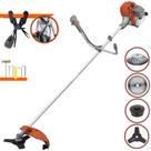 Roçadeira Lateral Tekna RL520ACG2 À Gasolina 52cc 2HP Multifuncional Com Carretel e Faca 3 Pontas + EXTRA Faca 40 Dentes e Escova de Aço Circular