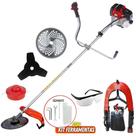Roçadeira Lateral Toyama RT52L 52cc 2T 3x1 Carretel Faca 3P Lamina 80D Profissional p/ Grama, Capim, Galho