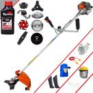 Roçadeira Lateral Vulcan VR330P 33cc 1,2HP Ideal Para Todos os Tipos de Trabalhos C/ Carretel + Faca 2 Pontas + 3 Pontas + 6 Pontas + 40 Dentes Vídea + 80 Dentes + Trimmer + Escova + EPI + ÓLEO TOYAMA