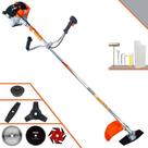 Roçadeira Lateral Vulcan VR430S À Gasolina 43cc 1,7HP Alta Potência Multifuncional 6 Em 1 Com Carretel Nylon e Faca 2 Pontas + Kit Faca 3 Pontas, 6 Pontas, Lâmina 40 Dentes de Vídea e Lâmina 80 Dentes