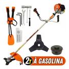 Roçadeira Lateral Vulcan Vr620h À Gasolina 62cc 2t Para Cortes Profissionais e Precisos com Carretel e Lamina Faca 3P