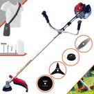 Roçadeira Máquina de Corta Grama Kawashima BCJ431-L À Gasolina 2T 43cc 1,7HP de Potência 10000rpm Completa Para Todos os Tipos de Trabalho Com Lâmina Facão + Lâmina 3 Pontas + Disco Circular 80 Dentes