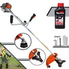 Roçadeira Máquina de Corta Grama Vulcan VR330P À Gasolina 33cc 1,2HP de Potência Alta Rotação Com Guidão Anti-Vibração 2 Opções de Corte Carretel de Nylon + Lâmina 3 Pontas + ÓLEO TOYAMA 2 Tempos