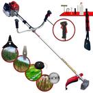 Roçadeira Máquina de Cortar Grama Kawashima BCJ521-L À Gasolina 52cc 2,5HP de Potência Alta Rotação Multifunções Com Cabeçote de Nylon e Lâmina 2 Pontas + Kit Lâmina 3 Pontas e Lâmina 40 Dentes Vídea Roçadeira Máquina de Cortar Grama Kawashima BCJ521-L À Gasolina 52cc 2,5HP de Potência Alta Rotação Multifunções Com Cabeçote de Nylon e Lâmina 2 Pontas + Kit Lâmina 3 Pontas e Lâmina 40 Dentes Vídea