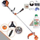 Roçadeira Multifuncional À Gasolina Terra GR520XP 52cc 2,5HP 6.500rpm Cortador de Grama 4 Em 1 Com Carretel de Nylon + Lâmina Facão, Lâmina 3 Pontas, Lâmina 40 Dentes de Vídea + ÓLEO STIHL 2T + EPI