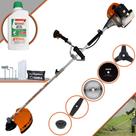 Roçadeira Multifuncional À Gasolina Terra GRHB430 Bi-Partida 43cc 1,7HP 12.000rpm 5 Em 1 Com Carretel de Nylon + Lâmina Facão, Lâmina 3 Pontas, Lâmina 40 Dentes de Vídea, Lâmina 80 Dentes + ÓLEO STIHL Roçadeira Multifuncional À Gasolina Terra GRHB430 Bi-Partida 43cc 1,7HP 12.000rpm 5 Em 1 Com Carretel de Nylon + Lâmina Facão, Lâmina 3 Pontas, Lâmina 40 Dentes de Vídea, Lâmina 80 Dentes + ÓLEO STIHL