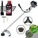 Roçadeira Multifuncional À Gasolina Toyama TBC43H 43cc 12.000rpm 1,7HP Alta Rotação Com 2 Opções de Corte Carretel Nylon + Faca 3 Pontas + ÓLEO TOYAMA