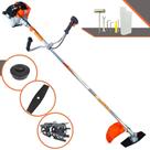 Roçadeira Multifuncional À Gasolina Vulcan VR430S 43cc 1,7HP de Potência Alta Rotação e Performance Podador de Grama Profissional Completo Com Carretel Nylon + Faca 2 Pontas + Enxada Capinadeira