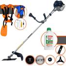 Roçadeira Multifuncional Anmax CG430B À Gasolina 43cc 1,7HP 12.000rpm Com Carretel de Nylon, Lâmina Facão, Lâmina 3 Pontas, Lâmina 40 Dentes de Vídea, Lâmina 80 Dentes + ÓLEO STIHL 8017 2 TEMPOS Roçadeira Multifuncional Anmax CG430B À Gasolina 43cc 1,7HP 12.000rpm Com Carretel de Nylon, Lâmina Facão, Lâmina 3 Pontas, Lâmina 40 Dentes de Vídea, Lâmina 80 Dentes + ÓLEO STIHL 8017 2 TEMPOS