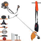 Roçadeira Multifuncional Completa Tekna RL430P À Gasolina 43cc 1,7HP Alta Rotação Ideal Para Todos os Tipos de Trabalhos Com 6 Opções de Cortes