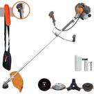 Roçadeira Multifuncional Tekna RL520P À Gasolina 52cc 2HP Com Carretel + Lâmina 3 Pontas + Lâmina 80 Dentes + Escova Circular de Aço 38 Cerdas