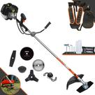 Roçadeira Multifuncional Terra GRH-520 À Gasolina 52cc 2,5HP 6.500rpm Completa Com Carretel de Nylon e Lâmina Facão + EXTRA Lâmina 3 Pontas, Lâmina 40 Dentes de Vídea, Lâmina 80 Dentes e Trimmer