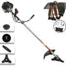 Roçadeira Multifuncional Terra GRH430 À Gasolina 43cc Motor 2 Tempos 1,7HP de Potência 6.500rpm Roçadeira Lateral Completa Com Carretel de Nylon + Lâmina 2 Pontas + Lâmina 3 Pontas + Lâmina Circular