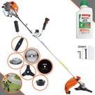 Roçadeira Multifuncional Vulcan VP430-P À Gasolina 43cc 1,7HP 10.000rpm Com Carretel de Nylon + Faca 2 Pontas + Faca 3 Pontas + Faca 40 Dentes + Faca 80 Dentes + Escova de Aço Circular + ÓLEO STIHL Roçadeira Multifuncional Vulcan VP430-P À Gasolina 43cc 1,7HP 10.000rpm Com Carretel de Nylon + Faca 2 Pontas + Faca 3 Pontas + Faca 40 Dentes + Faca 80 Dentes + Escova de Aço Circular + ÓLEO STIHL