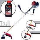 Roçadeira Multifunções À Gasolina Kawashima BCJ521L 52cc 2,5HP Alta Rotação e Potência Cortador de Grama Completo Para Todos os Tipos de Trabalho Com Carretel Nylon e Faca 2 Pontas + ÓLEO TOYAMA FG50