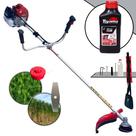 Roçadeira Multifunções À Gasolina Kawashima BCJ620L 62cc 3HP Alta Rotação e Potência Cortador de Grama Completo Para Todos os Tipos de Trabalho Com Carretel Nylon e Faca 2 Pontas + ÓLEO TOYAMA FG50