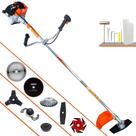Roçadeira Multifunções À Gasolina Vulcan VR430S 43cc 1,7HP Com 8 Opções de Cortes Com Faca 2 Pontas, Faca 3 Pontas, Faca 6 Pontas, Faca 40 Dentes, Faca 80 Dentes, Trimmer, Escova de Aço e Carretel