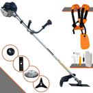 Roçadeira Multifunções Anmax CG430B À Gasolina Motor 2 Tempos 43cc 1,7HP de Potência Alta Rotação e Performance Completa Com Carretel de Nylon e Lâmina Facão + Lâmina 3 Pontas + Escova Circular de Aço Roçadeira Multifunções Anmax CG430B À Gasolina Motor 2 Tempos 43cc 1,7HP de Potência Alta Rotação e Performance Completa Com Carretel de Nylon e Lâmina Facão + Lâmina 3 Pontas + Escova Circular de Aço