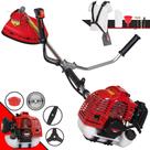 Roçadeira Multifunções Kawashima KW52L À Gasolina 2 Tempos 52cc 2,5HP de Potência Alta Rotação e Performance Completa Com Carretel de Nylon e Lâmina 3 Pontas + Lâmina Facão + Disco 40 Dentes Vídea