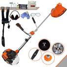 Roçadeira Multifunções Terra GR520XP À Gasolina Motor 2T 52cc 2,5HP de Potência 6.500rpm Completa Com 4 Opções de Cortes Carretel de Nylon, Faca 2 Pontas, Faca 40 Dentes Vídea e Faca 80 Dentes + EPI