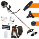 Roçadeira Podador de Grama À Gasolina Multifunções Terra GRH520 52cc 2,5HP Motor 2T Alta Rotação e Potência Completo Para Todos os Tipos de Trabalho Com Carretel Nylon + Faca 2 Pontas + Faca 3 Pontas Roçadeira Podador de Grama À Gasolina Multifunções Terra GRH520 52cc 2,5HP Motor 2T Alta Rotação e Potência Completo Para Todos os Tipos de Trabalho Com Carretel Nylon + Faca 2 Pontas + Faca 3 Pontas