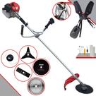 Roçadeira Podador de Grama Anmax CG520-P À Gasolina 2T 52cc 2,2HP 10.000rpm Profissional Completa 5 Em 1 C/ Carretel de Nylon + Lâmina Facão + Lâmina 3 Pontas + Disco 40 Dentes Vídea + Disco 80 Dentes