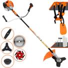 Roçadeira Podador de Grama Completa Vulcan VR520H À Gasolina 2T 52cc 2,5HP Alta Rotação e Performance Com Carretel de Nylon + Lâmina 2 Pontas + Lâmina 3 Pontas + Lâmina 6 Pontas + Lâmina 40 Dentes