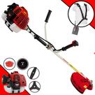 Roçadeira Podador de Grama Kawashima KW43-L À Gasolina Motor 2 Tempos 43cc 1,7HP de Potência Alta Rotação e Performance Completa C/ Carretel Nylon e Lâmina 3 Pontas + Lâmina 2 Pontas + Disco 80 Dentes