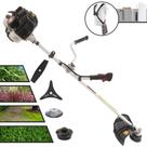 Roçadeira Podador de Grama Kawashima KW43LE À Gasolina 2 Tempos 43cc 1,7HP 10.000rpm Profissional Multifunções Com Carretel de Nylon + Lâmina Facão + Lâmina 3 Pontas + Escova de Aço Rotativa 38 Cerdas Roçadeira Podador de Grama Kawashima KW43LE À Gasolina 2 Tempos 43cc 1,7HP 10.000rpm Profissional Multifunções Com Carretel de Nylon + Lâmina Facão + Lâmina 3 Pontas + Escova de Aço Rotativa 38 Cerdas