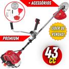 Roçadeira Premium Kawashima KW4300L Com Motor M4300 43cc Robusta, Resistente e de Alta Durabilidade