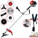Roçadeira Profissional À Gasolina Anmax CG430-P 43cc 2T 2HP Completa Com Carretel de Nylon e Lâmina 2 Pontas + Lâmina 3 Pontas + Lâmina 6 Pontas + Lâmina 40 Dentes de Vídea + Lâmina 80 Dentes