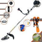 Roçadeira Profissional À Gasolina Anmax CG430B 43cc 1,7HP de Potência Alta Rotação e Performance Completa Multifunções Com Carretel de Nylon + Lâmina Facão + Lâmina 40 Destes Vídea + Escova de Aço