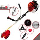 Roçadeira Profissional À Gasolina Kawashima KW43L 43cc 2T 1,7HP 10.000rpm Completa Com 5 Opções de Cortes Com Carretel de Nylon + Lâmina Facão + Lâmina 3 Pontas + Lâmina 40 Dentes + Lâmina 80 Dentes