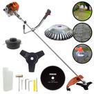 Roçadeira Profissional Á Gasolina Tekna RL520ACN TK 52cc 2T 2HP 9000rpm Robusta e de Alta Performance + Lâmina 80 Dentes e Escova Circular de 38 Cerdas de Aço Para Pedras, Concreto, Calçadas e Pavers Roçadeira Profissional Á Gasolina Tekna RL520ACN TK 52cc 2T 2HP 9000rpm Robusta e de Alta Performance + Lâmina 80 Dentes e Escova Circular de 38 Cerdas de Aço Para Pedras, Concreto, Calçadas e Pavers