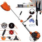 Roçadeira Profissional À Gasolina Terra GR520XP 52cc 2T 2,5HP Completa Com Carretel e Lâmina 40 Dentes de Vídea + Lâmina 2 Pontas + Lâmina 3 Pontas + Lâmina 6 Pontas + Lâmina 80 Dentes + Trimmer + EPI