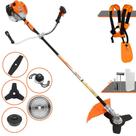 Roçadeira Profissional À Gasolina Vulcan VR520H 52cc 2,5HP 10.000rpm Para Todos os Tipos de Trabalhos Com Carretel de Nylon + Lâmina 2 Pontas + Lâmina 3 Pontas + Lâmina 40 Dentes de Vídea + Trimmer