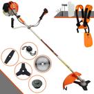 Roçadeira Profissional À Gasolina Vulcan VR620H 62cc 3HP 12.500rpm Para Todos os Tipos de Trabalhos Com Carretel de Nylon + Lâmina 2 Pontas + Lâmina 3 Pontas + Lâmina 40 Dentes de Vídea + Trimmer