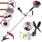Roçadeira Profissional Anmax CG430-P À Gasolina 2T 43cc 2HP de Potência 9.000rpm Robusta e Ergonômica Completa Com Carretel de Nylon, Faca 2 Pontas, Faca 3 Pontas e Faca Circular 40 Dentes Vídea