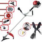 Roçadeira Profissional Anmax CG430P-TB À Gasolina 2T 43cc 2HP Multifuncional de Alta Performance Com Carretel de Nylon + Faca 2 Pontas + Faca 3 Pontas + Faca 6 Pontas + Faca 40 Dentes de Vídea