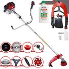 Roçadeira Profissional Com Sistema Anti-Vibração À Gasolina Toyama RT43L 43cc 1,7HP de Potência 10.000rpm Completa Com 8 Opções de Cortes + ÓLEO STIHL