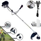 Roçadeira Profissional Completa Toyama RT43LB-25A À Gasolina 43cc 1,7HP de Potência 10.000rpm + Lâmina 3 Pontas + Lâmina 40 Dentes + Carretel de Nylon