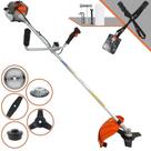 Roçadeira Profissional Completa Vulcan VR330P 33cc 1,2HP Máquina de Corta Grama Para Todos os Tipos de Trabalho C/ Guidão Antivibração Lâmina Facão + Lâmina 3 Pontas + Lâmina 40 Dentes + Escova de Aço