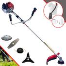 Roçadeira Profissional Kawashima BCJ431-L À Gasolina Motor 2 Tempos 43cc 1,7HP 10.000rpm Completa Para Todos os Tipos de Trabalho Com Lâmina Facão + Lâmina 3 Pontas + Escova de Aço Circular + Carretel Roçadeira Profissional Kawashima BCJ431-L À Gasolina Motor 2 Tempos 43cc 1,7HP 10.000rpm Completa Para Todos os Tipos de Trabalho Com Lâmina Facão + Lâmina 3 Pontas + Escova de Aço Circular + Carretel