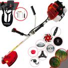 Roçadeira Profissional Kawashima KW43L 43cc 1,7HP 10.000rpm Completa Com Carretel e Lâmina 3 Pontas + Lâmina 2 Pontas + Lâmina 6 Pontas + Lâmina 40 Dentes + Lâmina 80 Dentes + Trimmer + Escova de Aço
