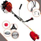 Roçadeira Profissional Kawashima KW43L À Gasolina 2T 43cc 1,7HP Alta Rotação e Performance Completa Multifuncional Com Lâmina 3 Pontas + Lâmina 40 Dentes de Vídea + Carretel de Nylon + Escova de Aço