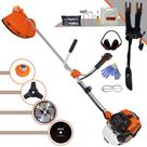 Roçadeira Profissional Lateral Terra GR520XP À Gasolina Motor 2 Tempos 52cc 2,5HP 6.500rpm Multifuncional 4 Em 1 Com Carretel de Nylon e Lâmina 40 Dentes + Kit Faca 3 Pontas e Faca 80 Dentes + EPI